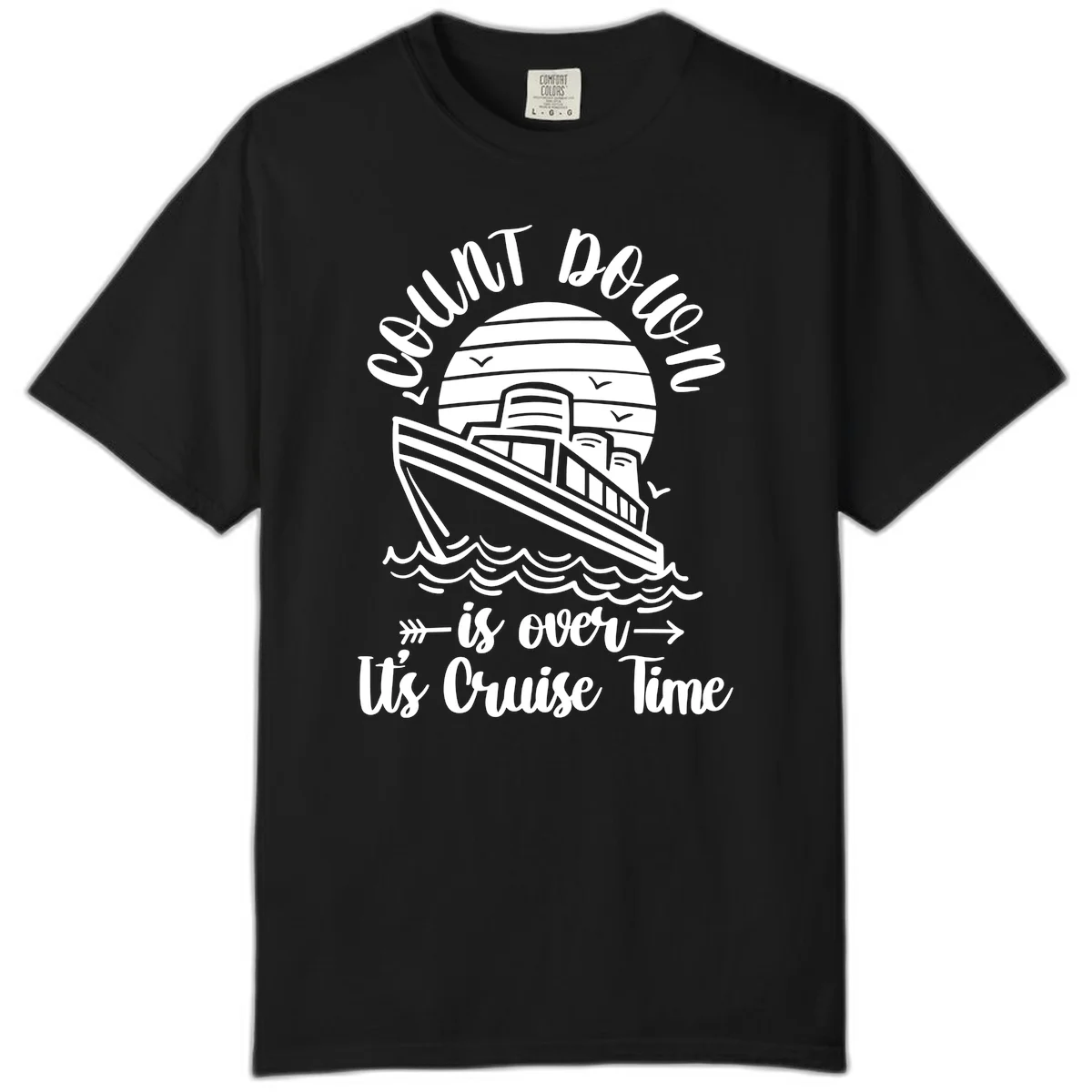 Lobster Do You Want Us Over Cruise Time Comfort Color in Black