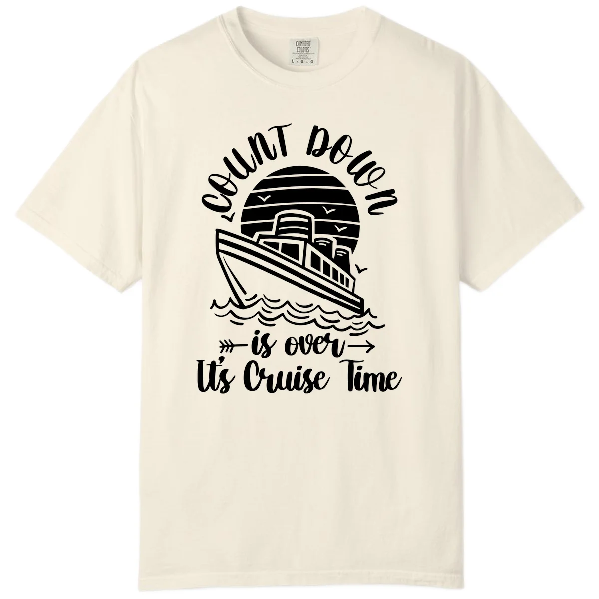 Lobster Do You Want Us Over Cruise Time Comfort Color in Ivory