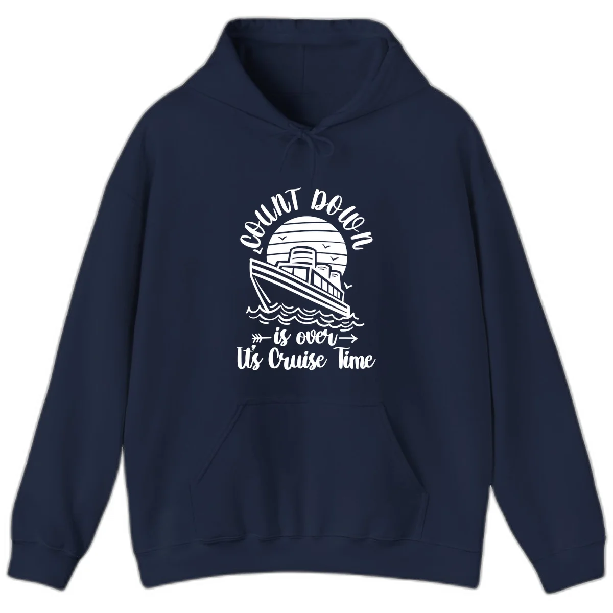 Lobster Do You Want Us Over Cruise Time Hoodie in Navy
