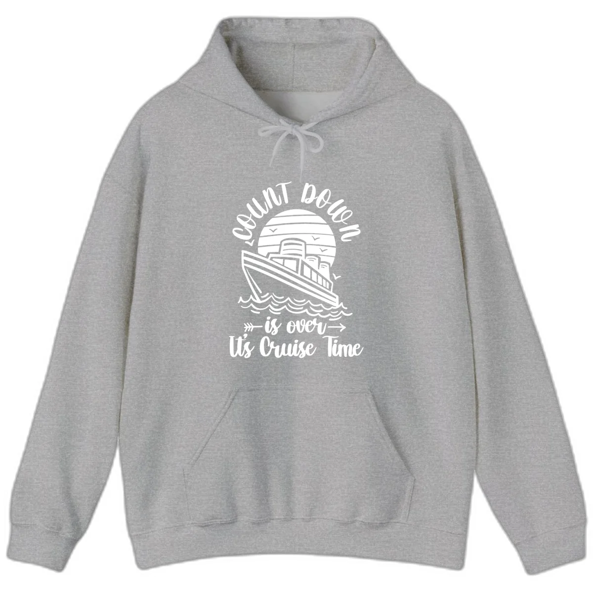 Lobster Do You Want Us Over Cruise Time Hoodie in Sport Grey