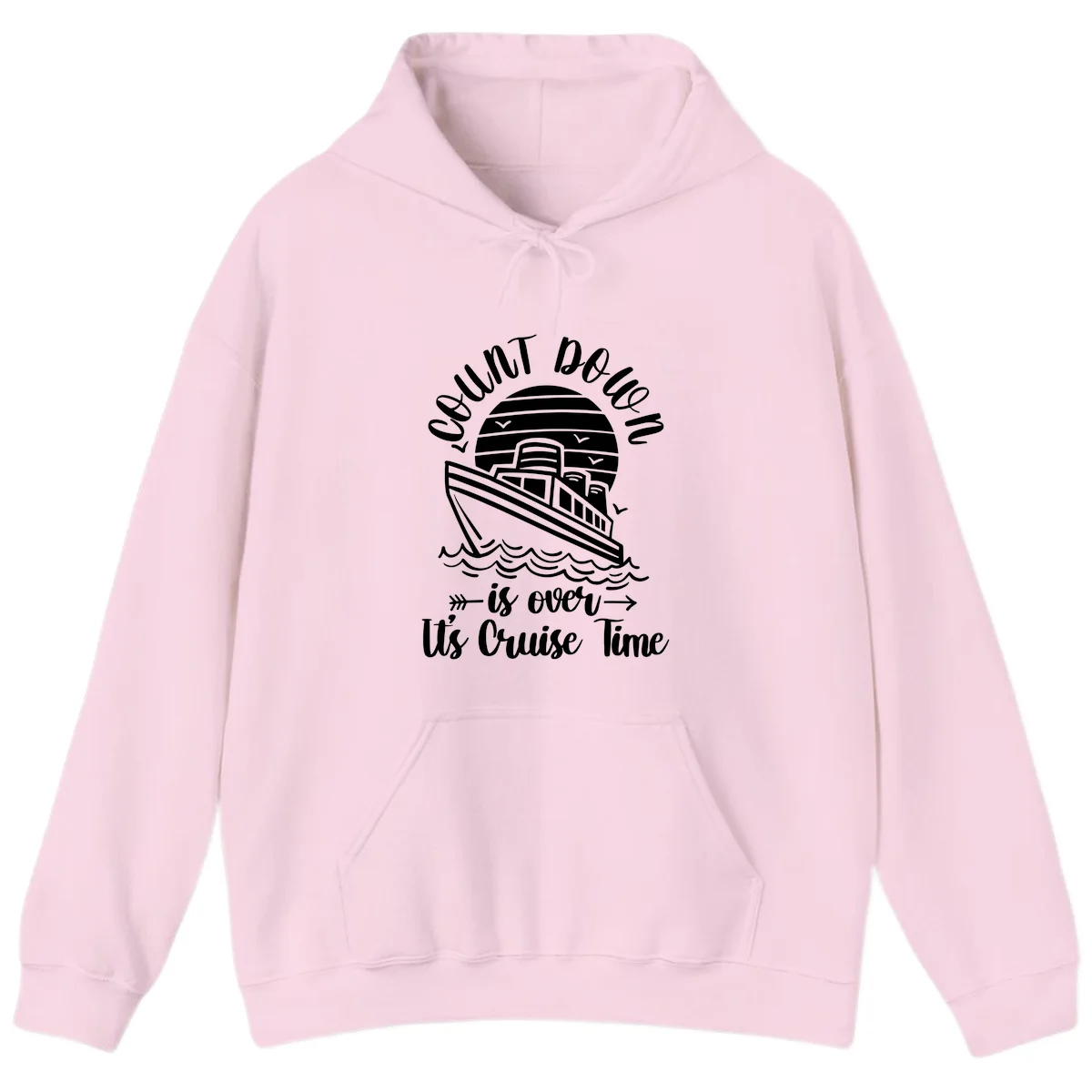 Lobster Do You Want Us Over Cruise Time Hoodie in Light Pink