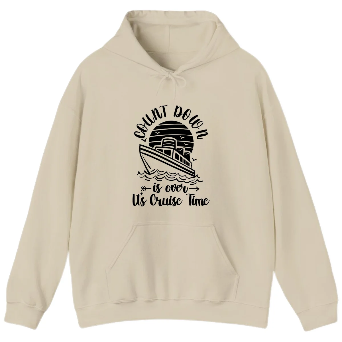 Lobster Do You Want Us Over Cruise Time Hoodie in Sand