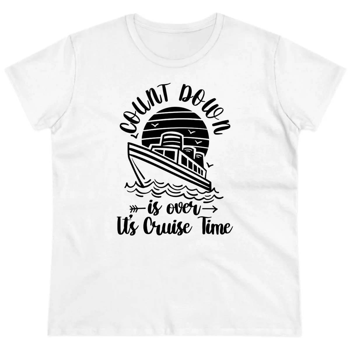 Lobster Do You Want Us Over Cruise Time Ladies Tee in White