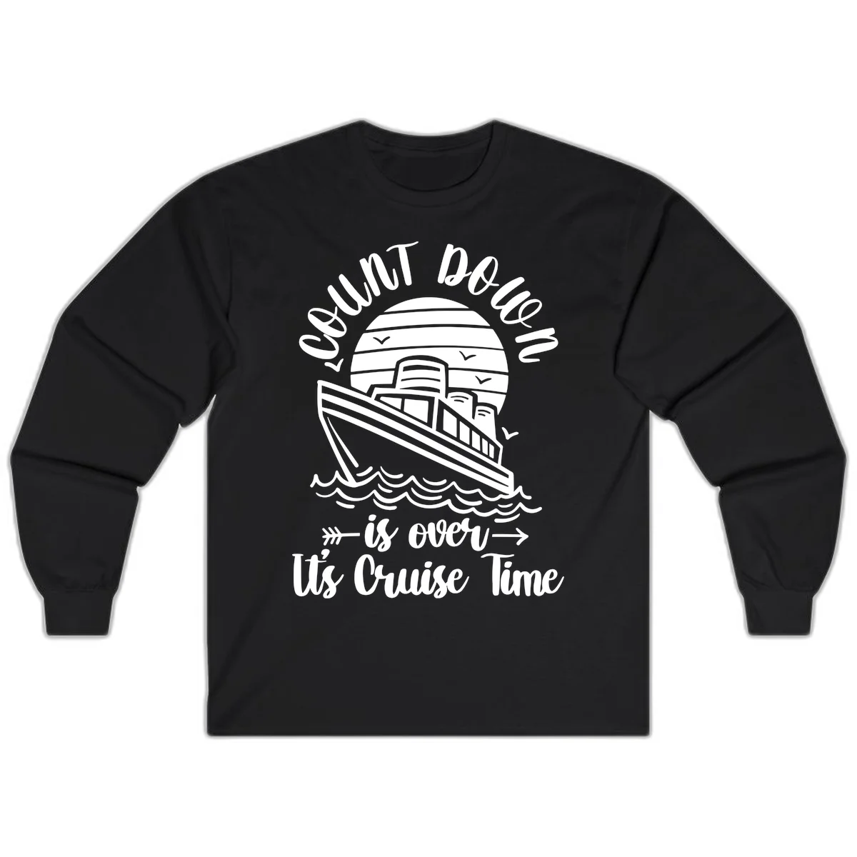 Lobster Do You Want Us Over Cruise Time Long Sleeve in Black