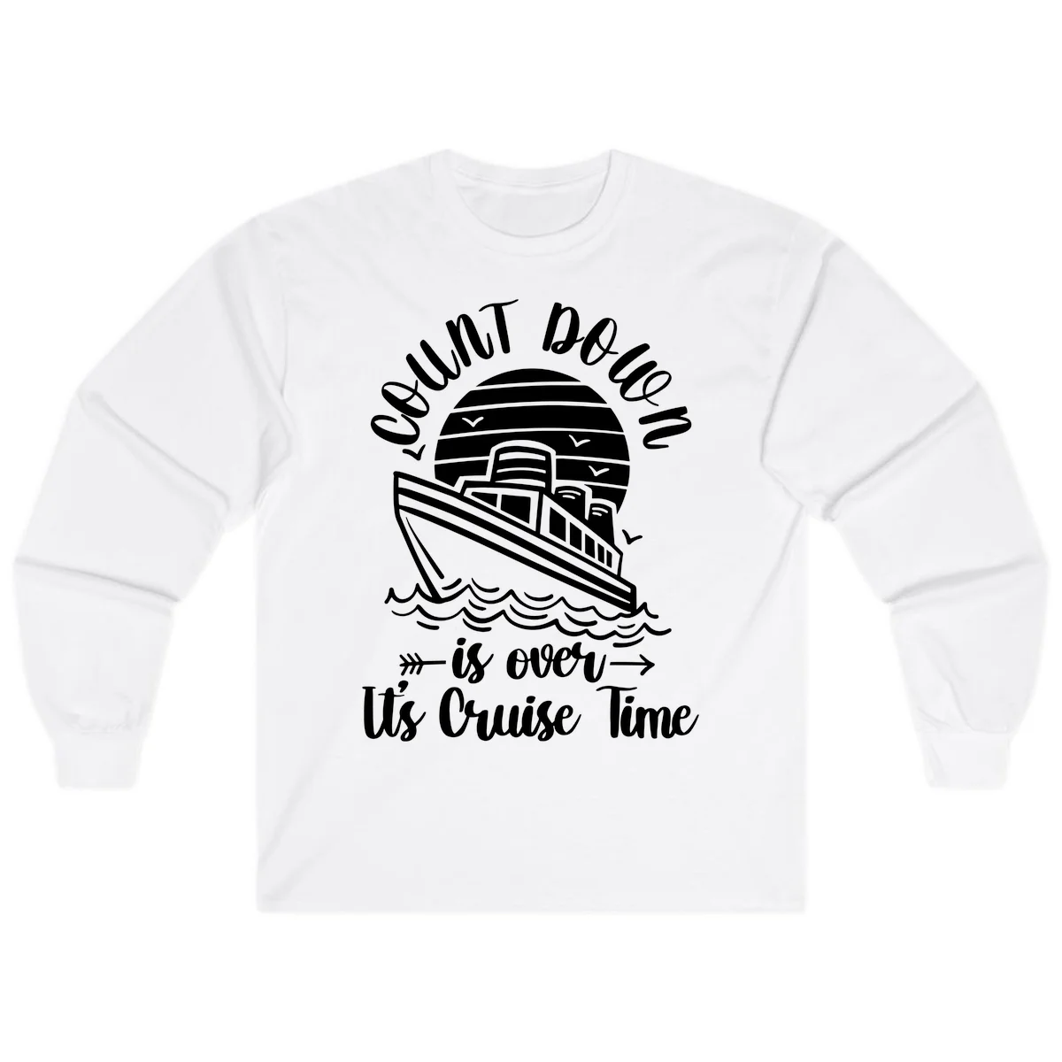 Lobster Do You Want Us Over Cruise Time Long Sleeve in White