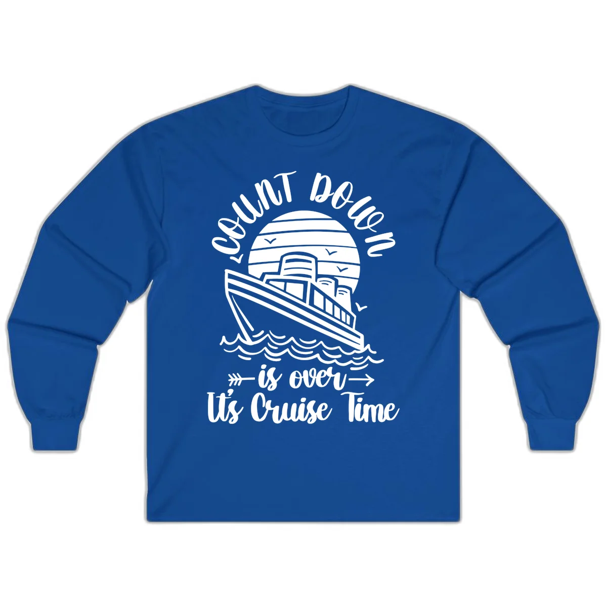 Lobster Do You Want Us Over Cruise Time Long Sleeve in Royal
