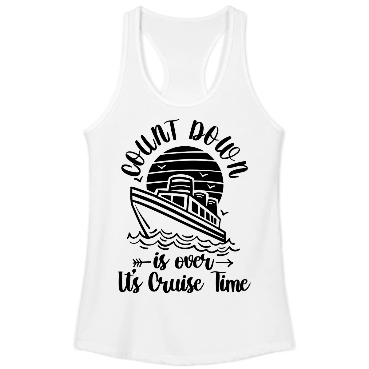 Lobster Do You Want Us Over Cruise Time Ladies Tank in White