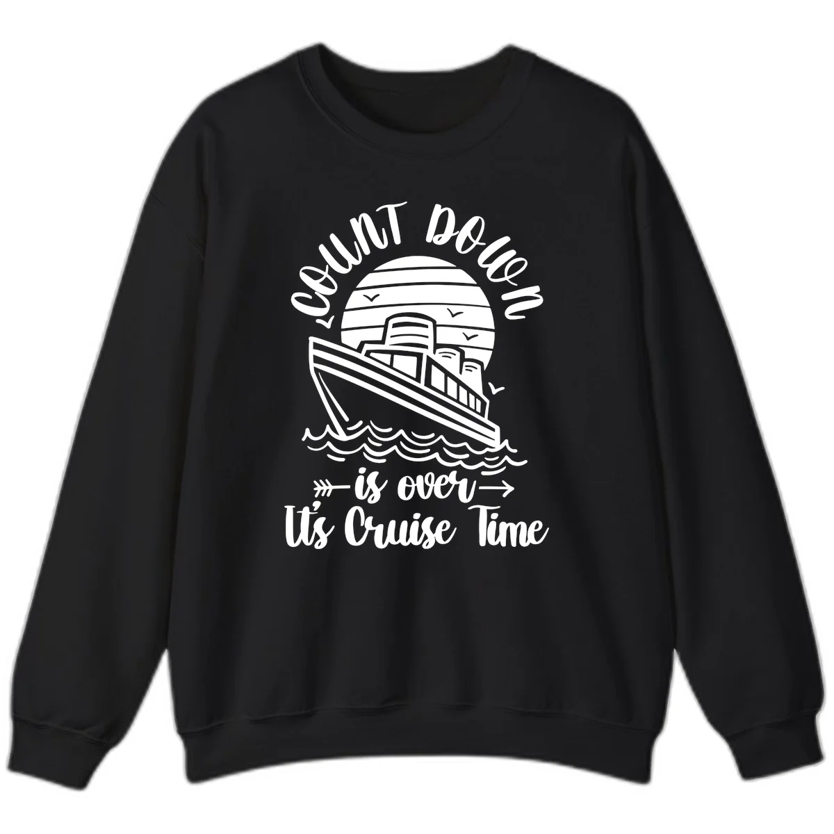 Lobster Do You Want Us Over Cruise Time Sweatshirt in Black