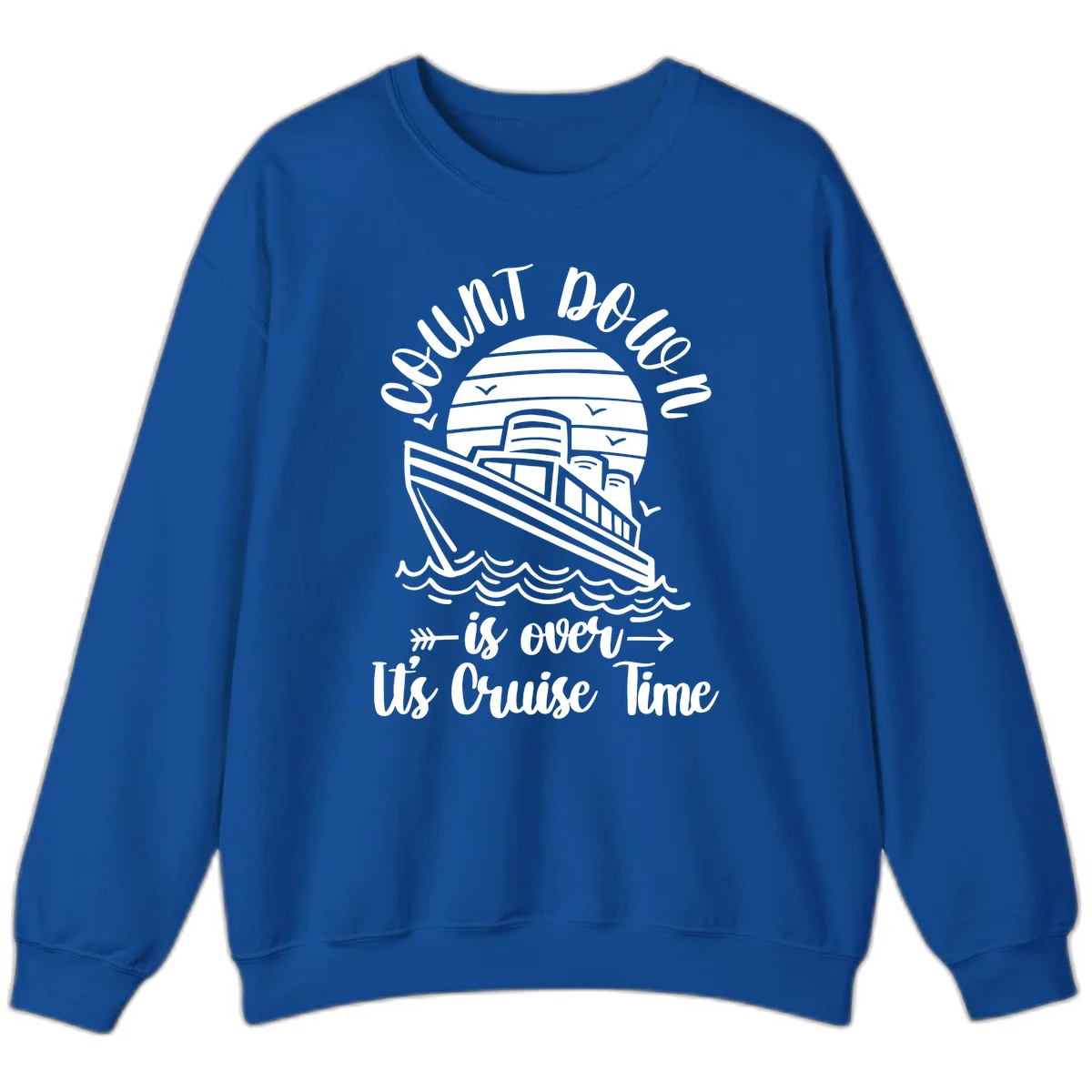 Lobster Do You Want Us Over Cruise Time Sweatshirt in Royal