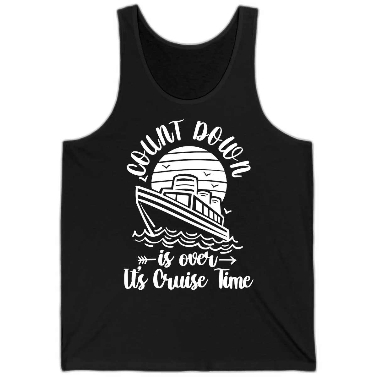 Lobster Do You Want Us Over Cruise Time Tank in Black