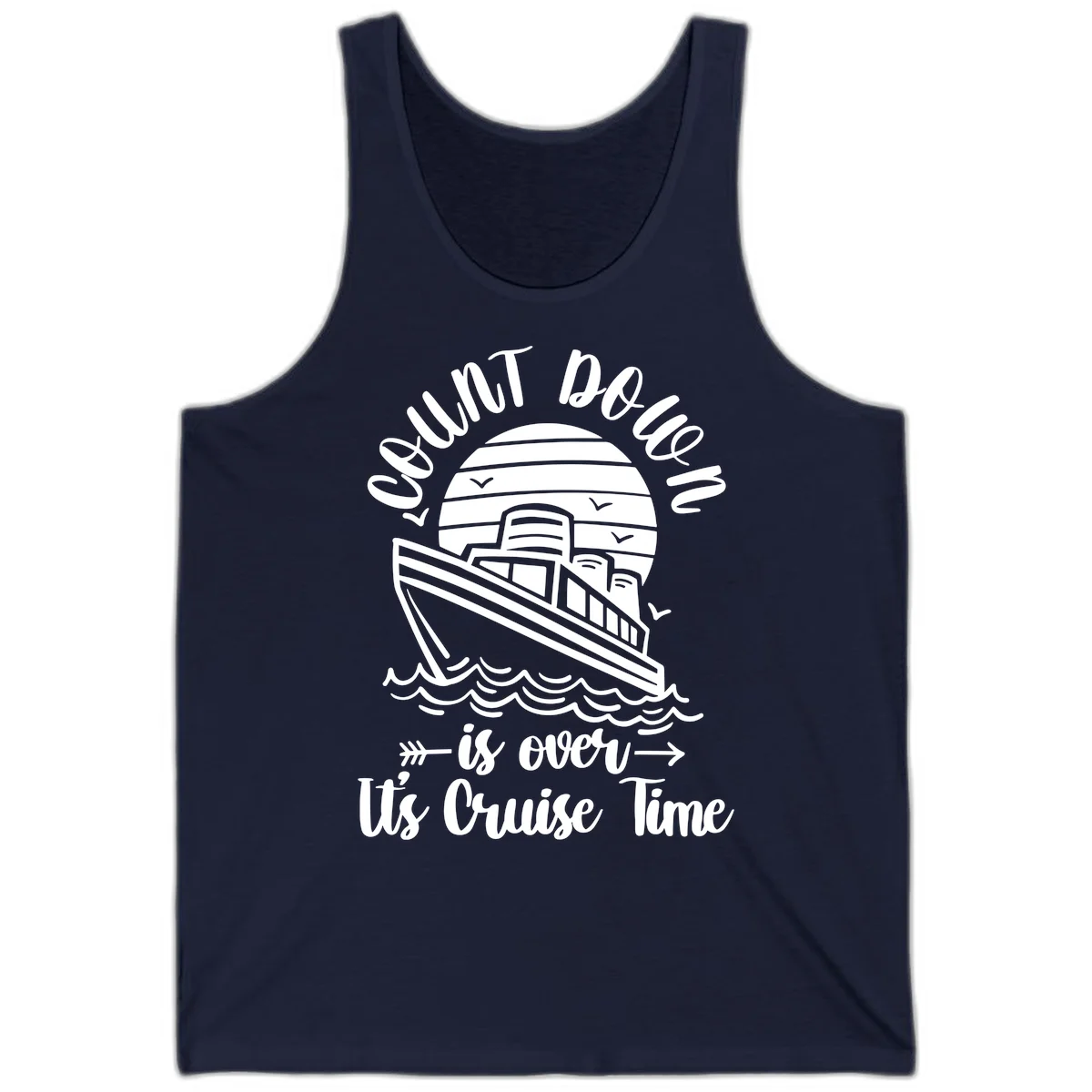 Lobster Do You Want Us Over Cruise Time Tank in Navy