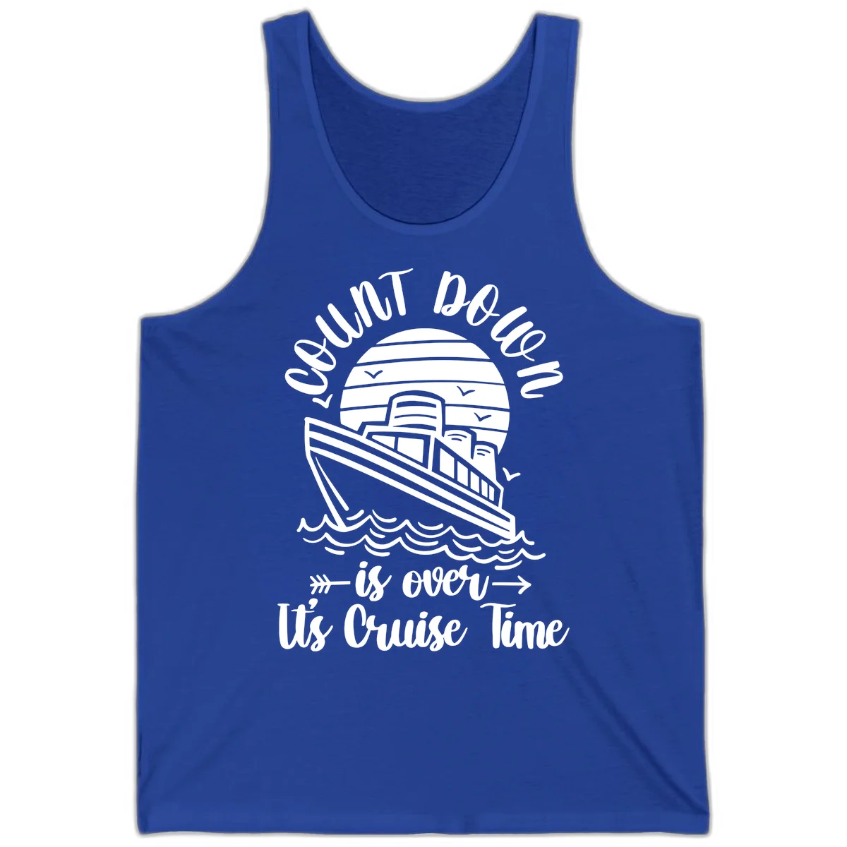 Lobster Do You Want Us Over Cruise Time Tank in True Royal