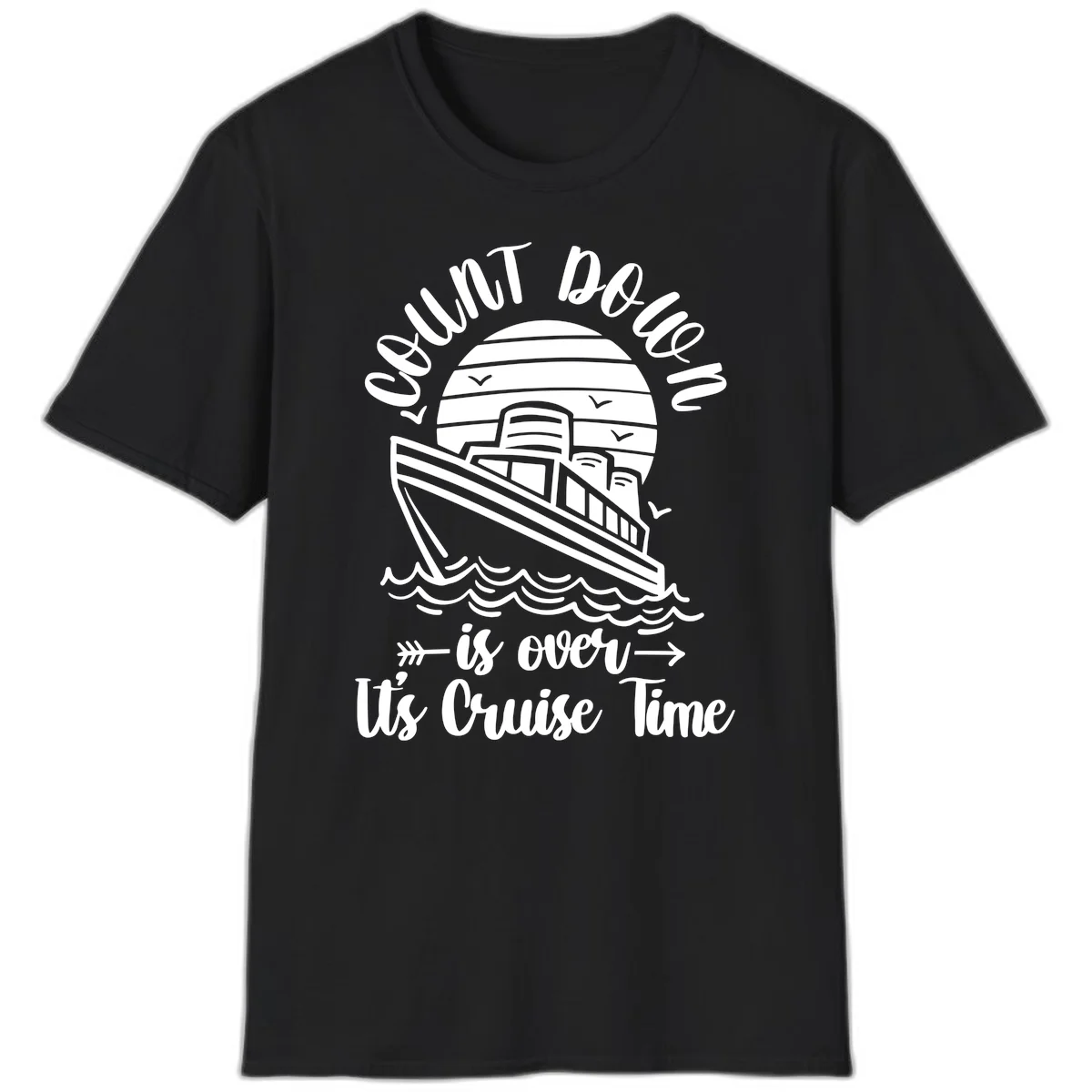 Lobster Do You Want Us Over Cruise Time T-Shirt in Black