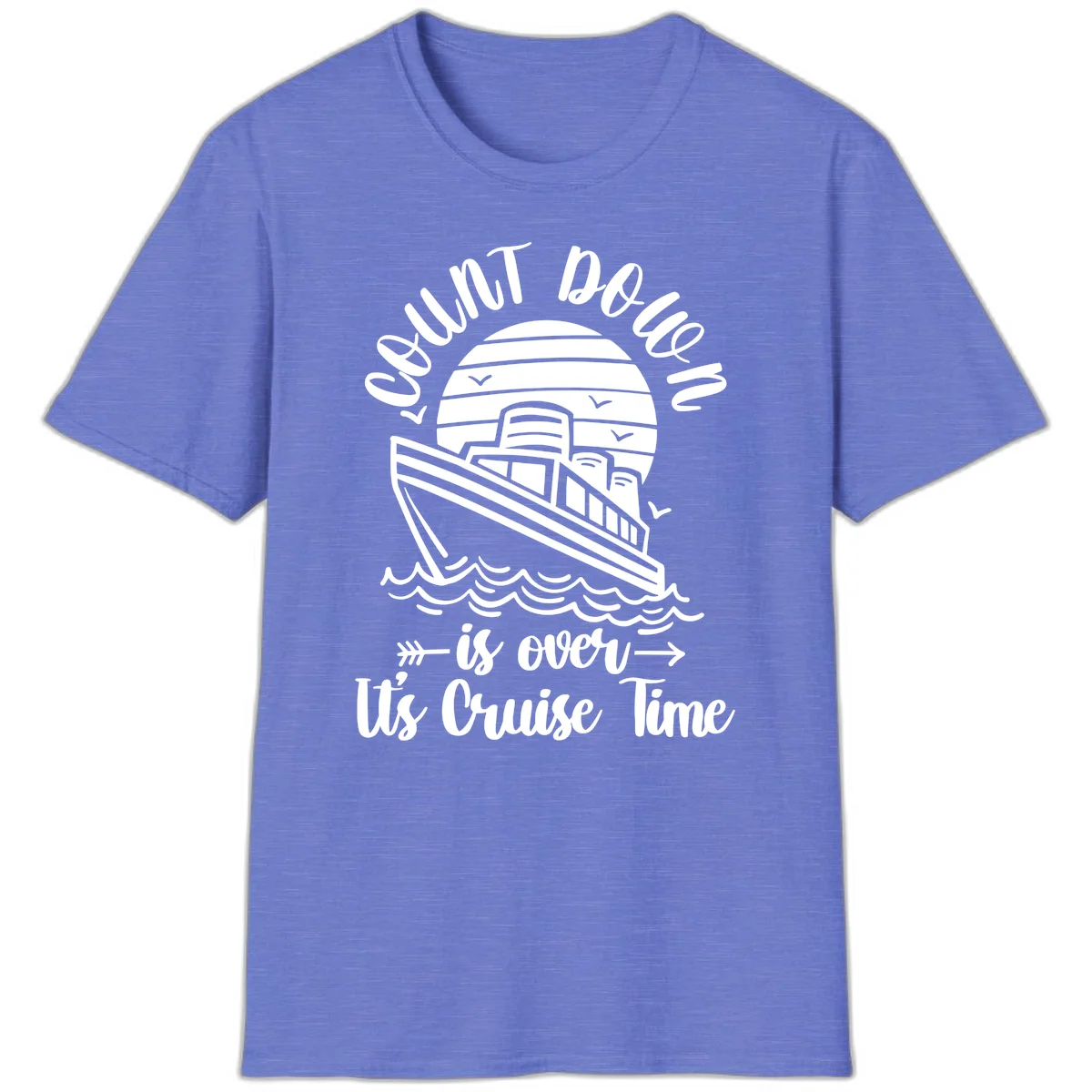 Lobster Do You Want Us Over Cruise Time T-Shirt in Heather Royal