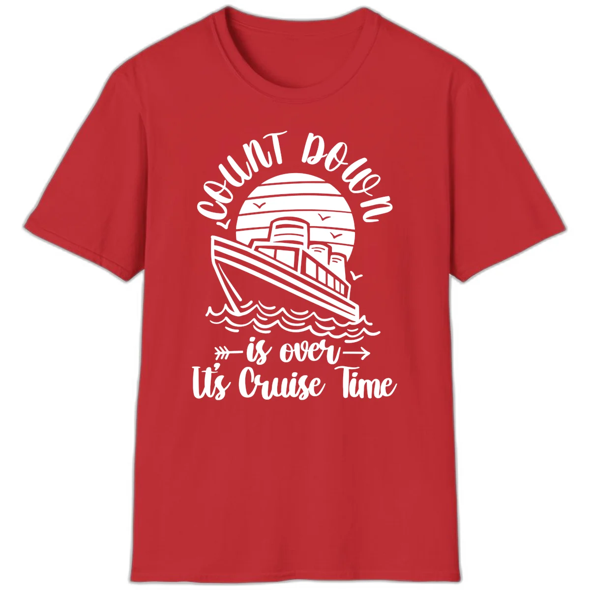 Lobster Do You Want Us Over Cruise Time T-Shirt in Red