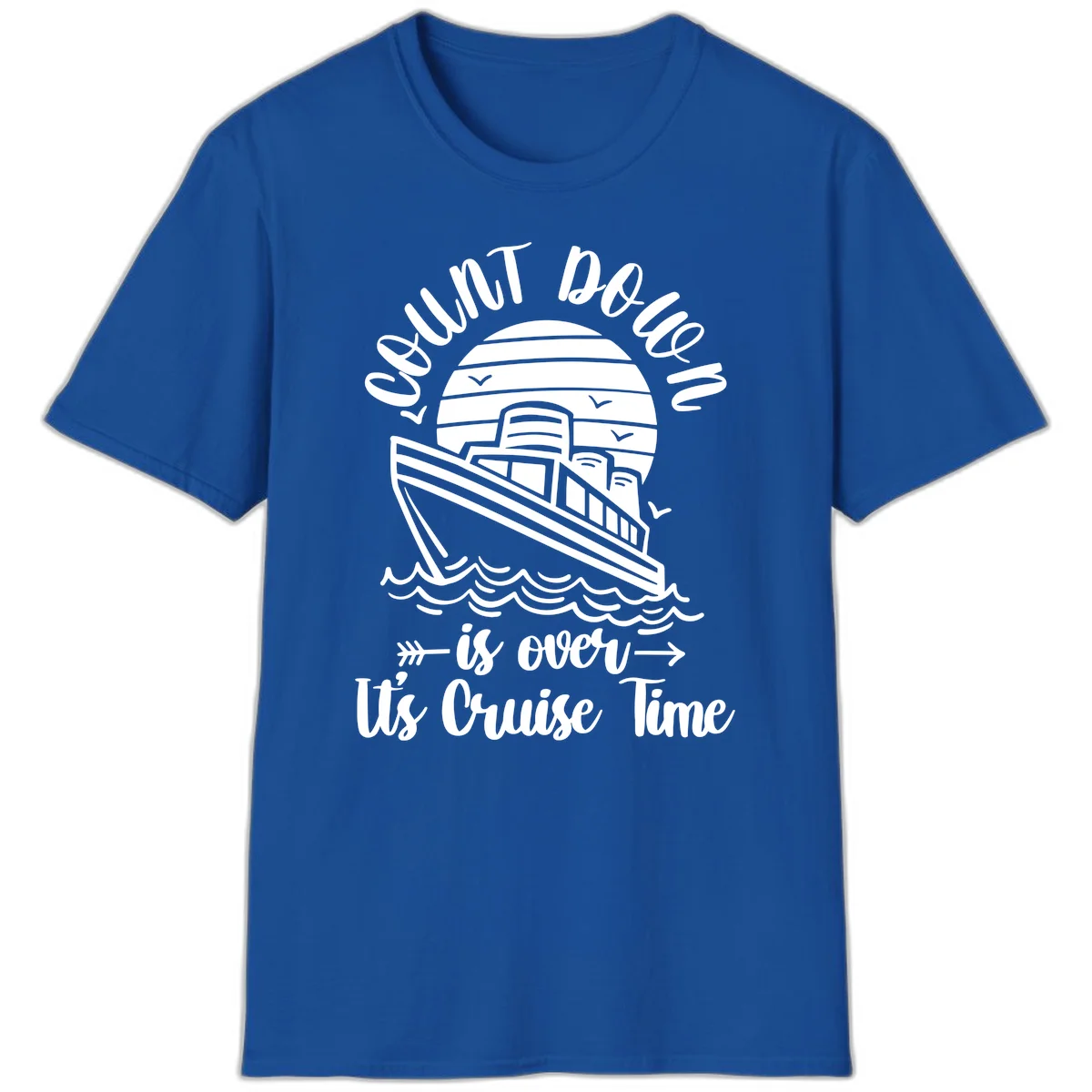 Lobster Do You Want Us Over Cruise Time T-Shirt in Royal