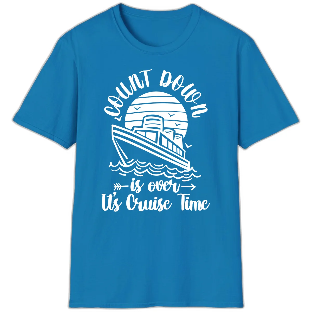 Lobster Do You Want Us Over Cruise Time T-Shirt in Sapphire