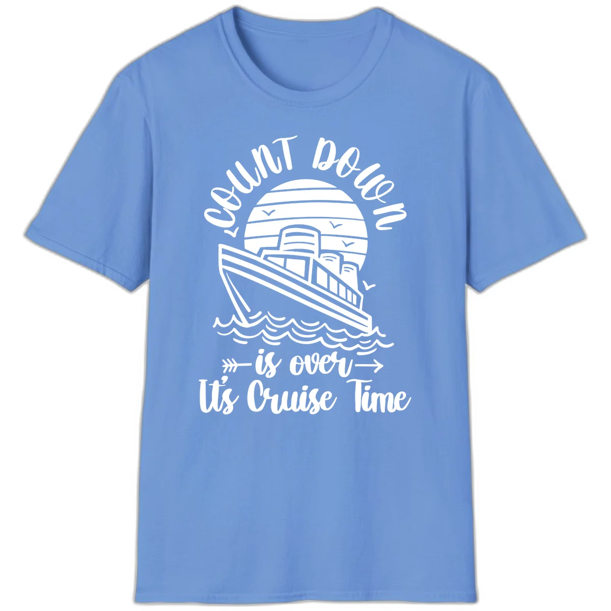 Lobster Do You Want Us Over Cruise Time T-Shirt in Carolina Blue