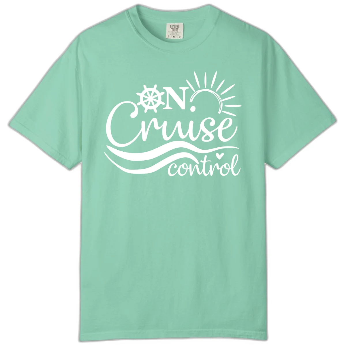 On Cruise Control Comfort Colors T-Shirt in Island Reef