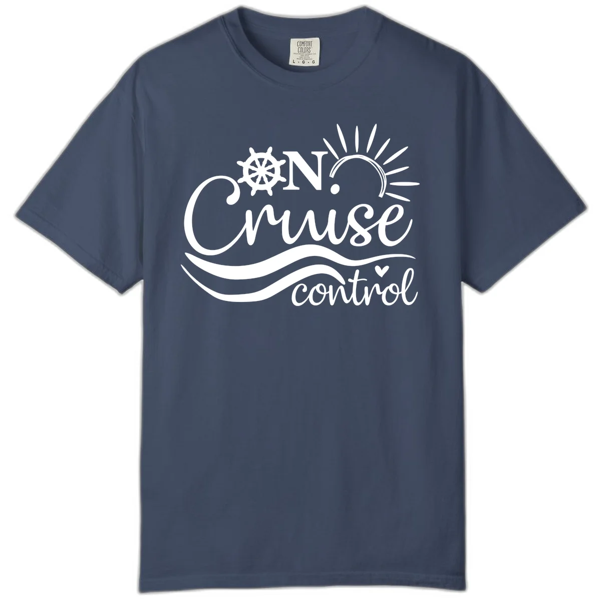 On Cruise Control Comfort Colors T-Shirt in Midnight