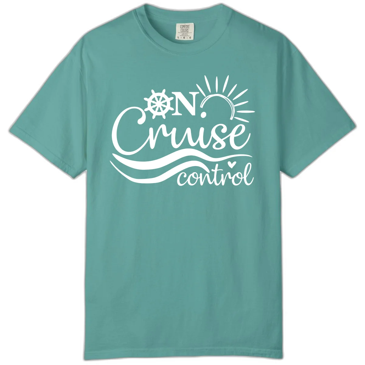 On Cruise Control Comfort Colors T-Shirt in Seafoam