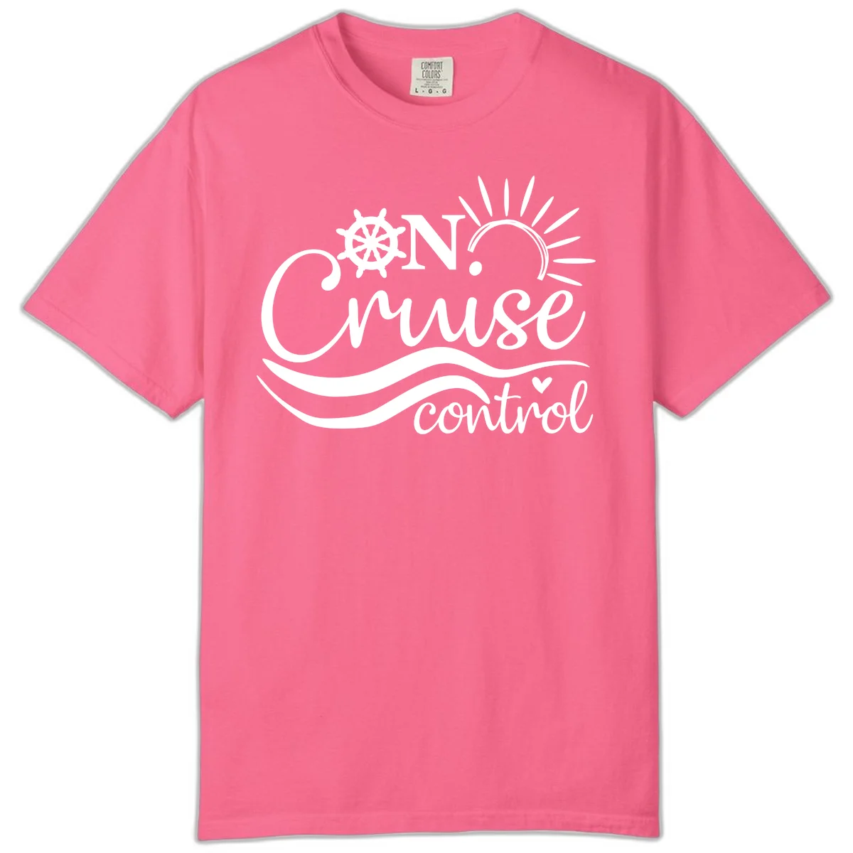 On Cruise Control Comfort Colors T-Shirt in Crunchberry