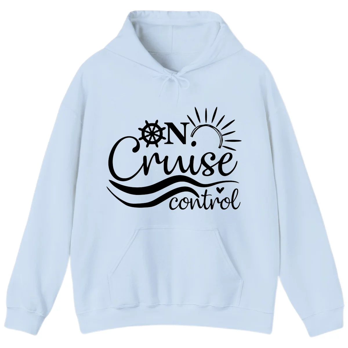 On Cruise Control Nautical Cruise Hoodie in Light Blue