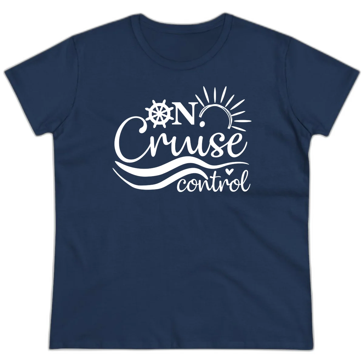 On Cruise Control Ladies Nautical Cruise Tee in Navy