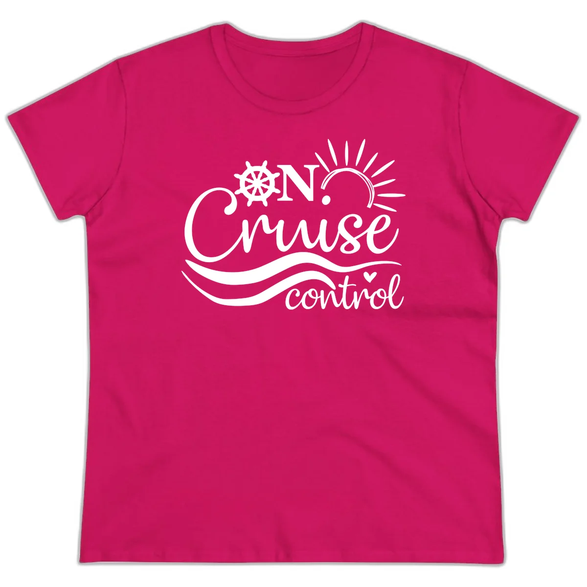 On Cruise Control Ladies Nautical Cruise Tee in Heliconia