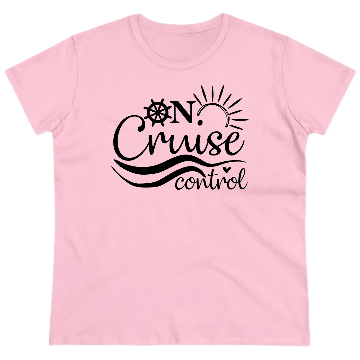 On Cruise Control Ladies Nautical Cruise Tee in Light Pink