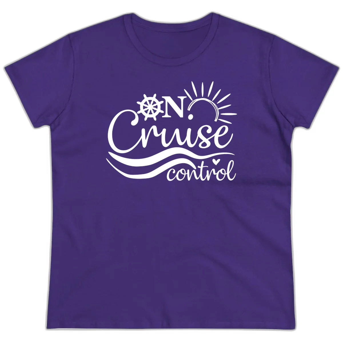 On Cruise Control Ladies Nautical Cruise Tee in Purple