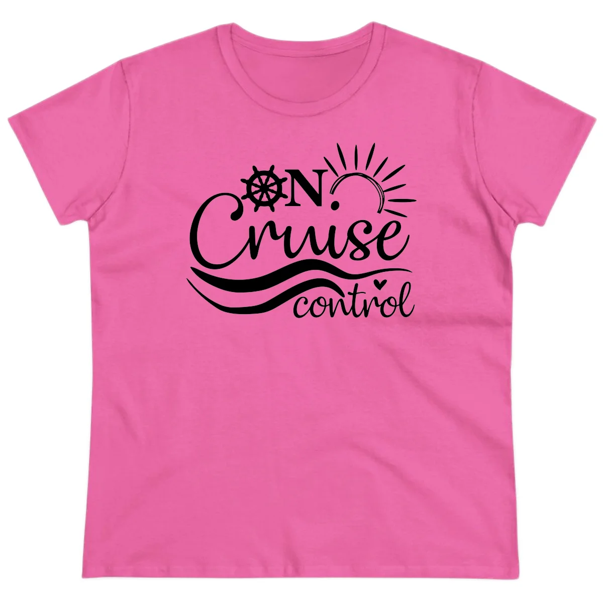 On Cruise Control Ladies Nautical Cruise Tee in Azalea
