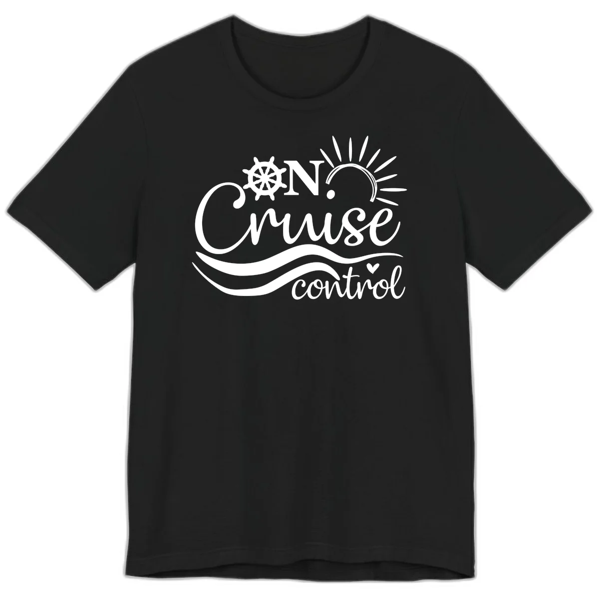 On Cruise Control Nautical Premium T-Shirt in Black