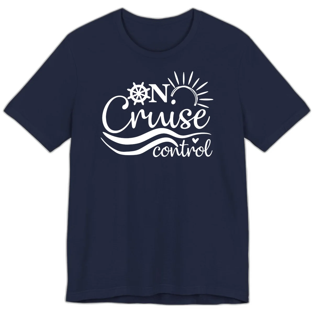 On Cruise Control Nautical Premium T-Shirt in Navy
