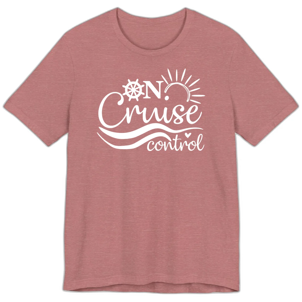 On Cruise Control Nautical Premium T-Shirt in Heather Mauve