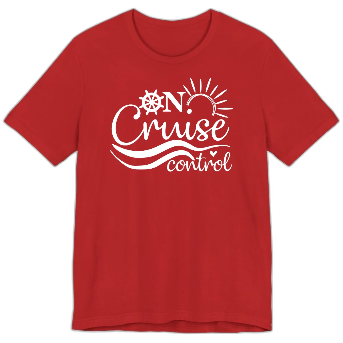 On Cruise Control Nautical Premium T-Shirt in Red