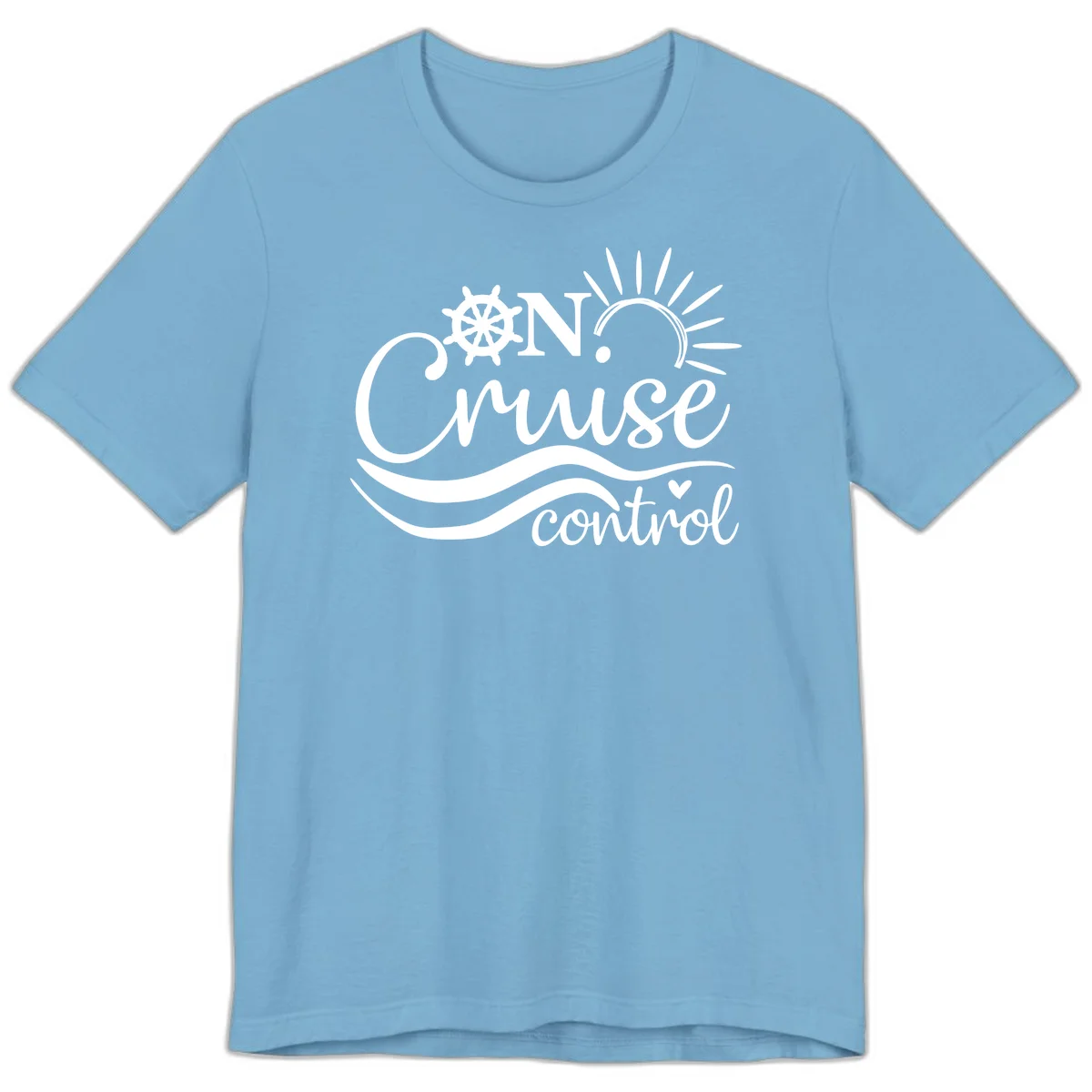 On Cruise Control Nautical Premium T-Shirt in Ocean Blue
