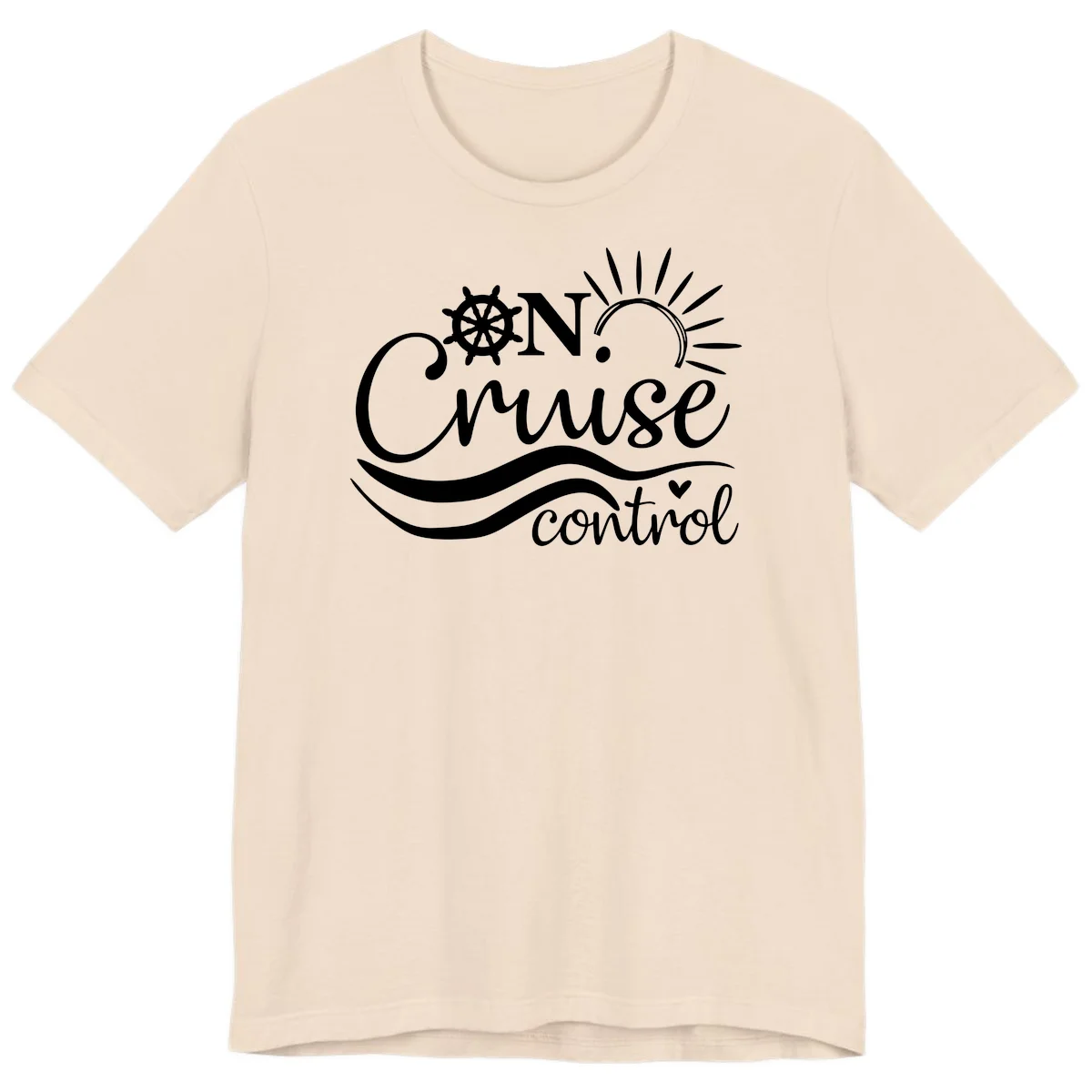 On Cruise Control Nautical Premium T-Shirt in Soft Cream