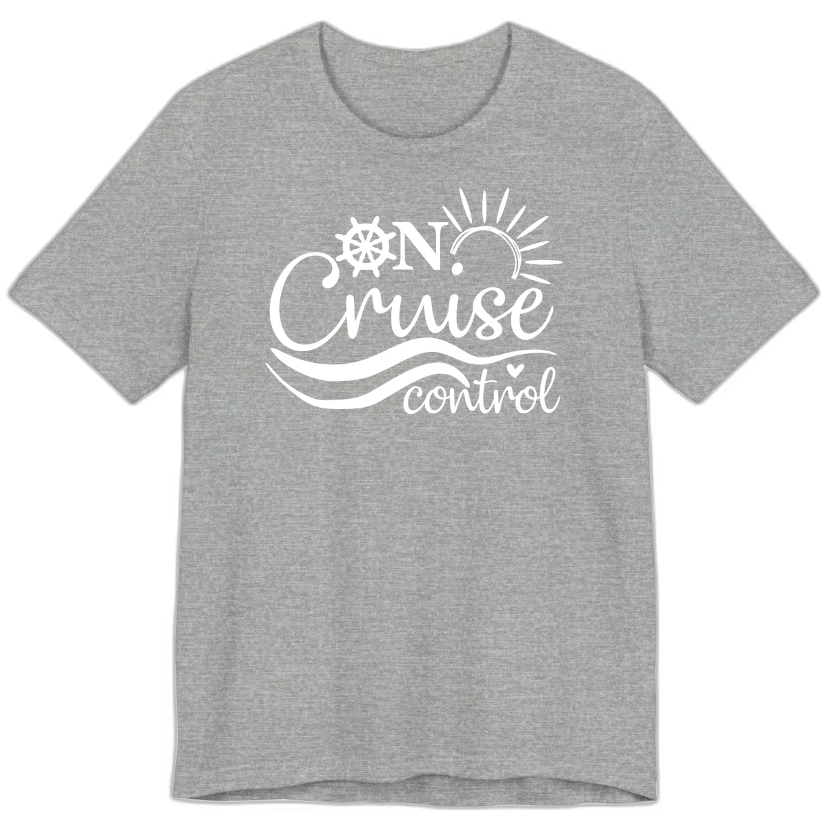 On Cruise Control Nautical Premium T-Shirt in Athletic Heather