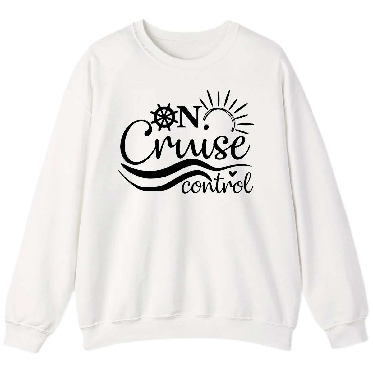 On Cruise Control Crewneck Sweatshirt in White