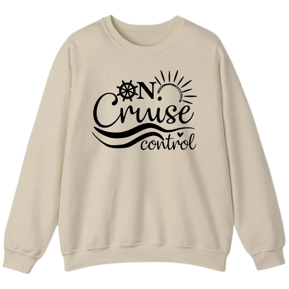 On Cruise Control Crewneck Sweatshirt in Sand