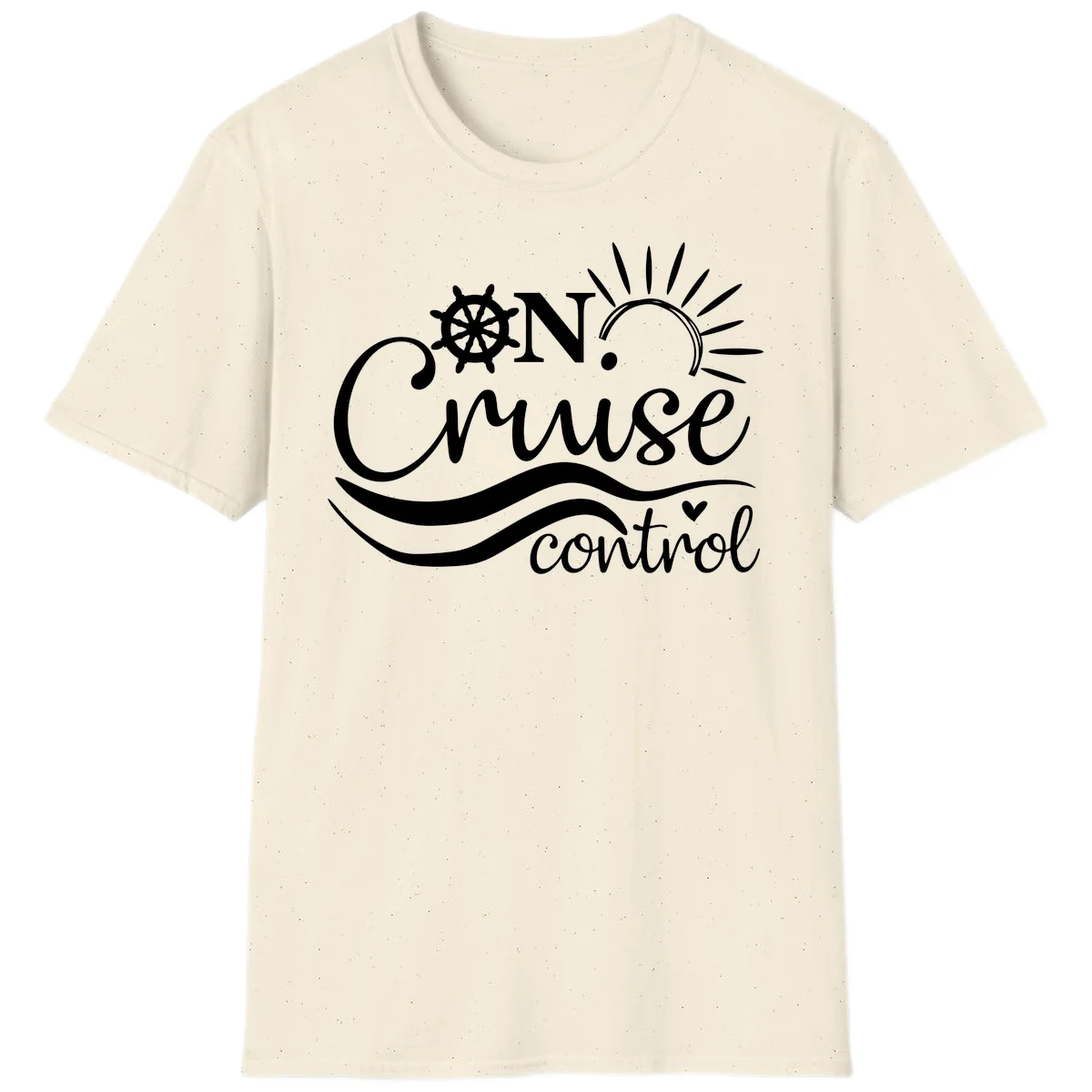 On Cruise Control Nautical Vacation T-Shirt in Natural
