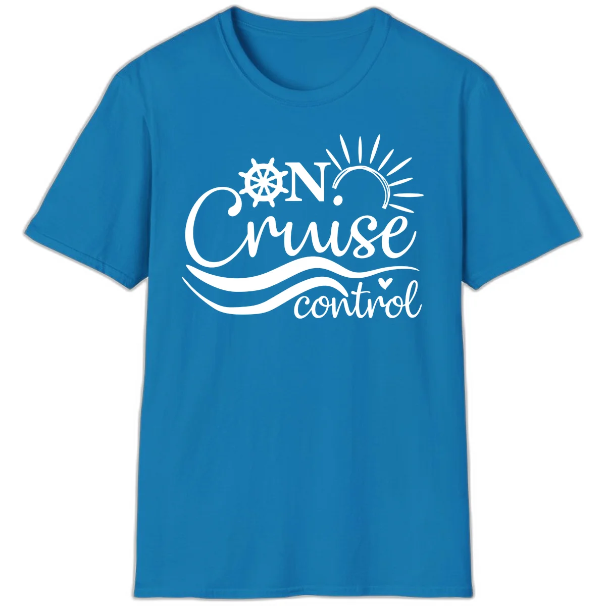 On Cruise Control Nautical Vacation T-Shirt in Sapphire