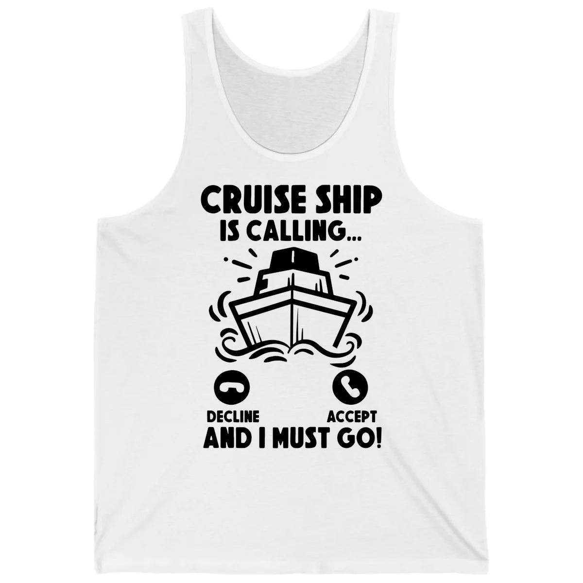Cruise Ship Is Calling Tank in White