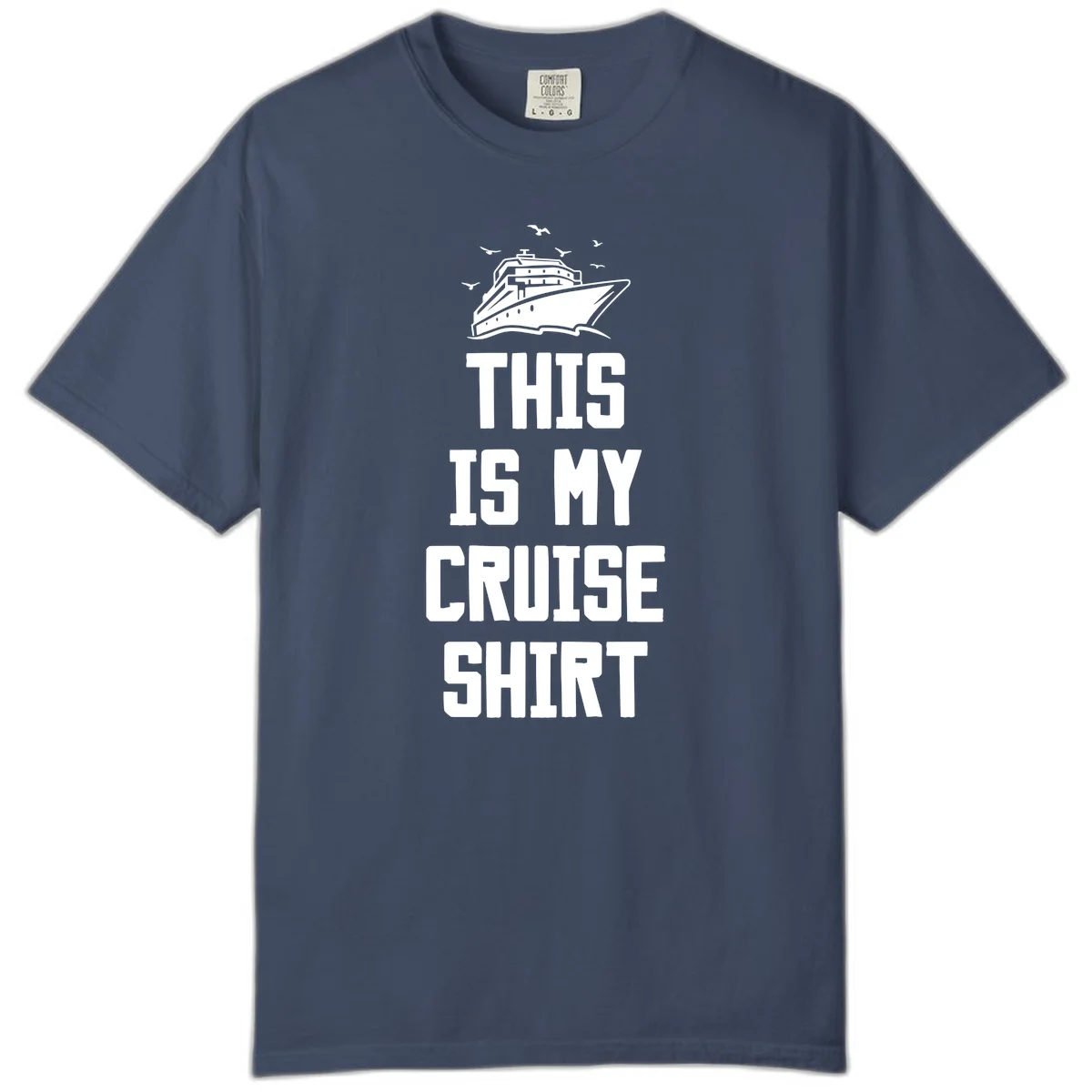 This Is My Cruise Shirt Comfort Color in Midnight