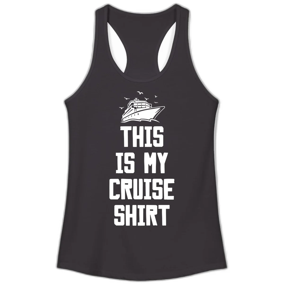 This Is My Cruise Shirt Ladies Tank in Black