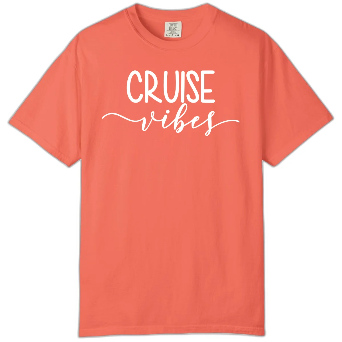 Cruise Vibes Comfort Color in Bright Salmon
