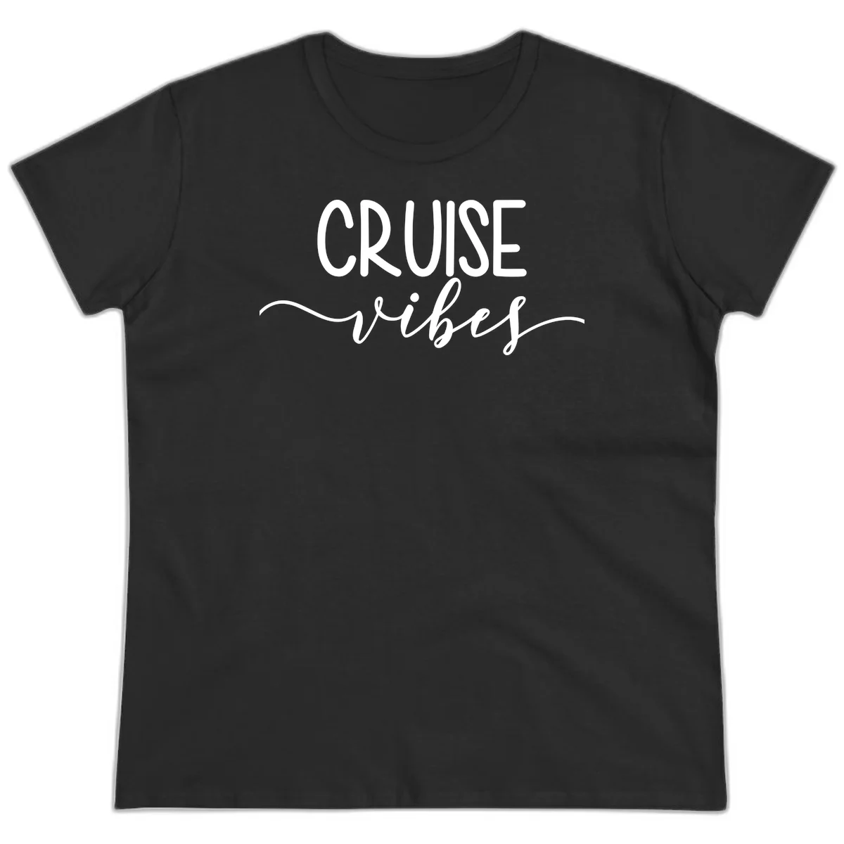 Cruise Vibes Ladies Tee in Black