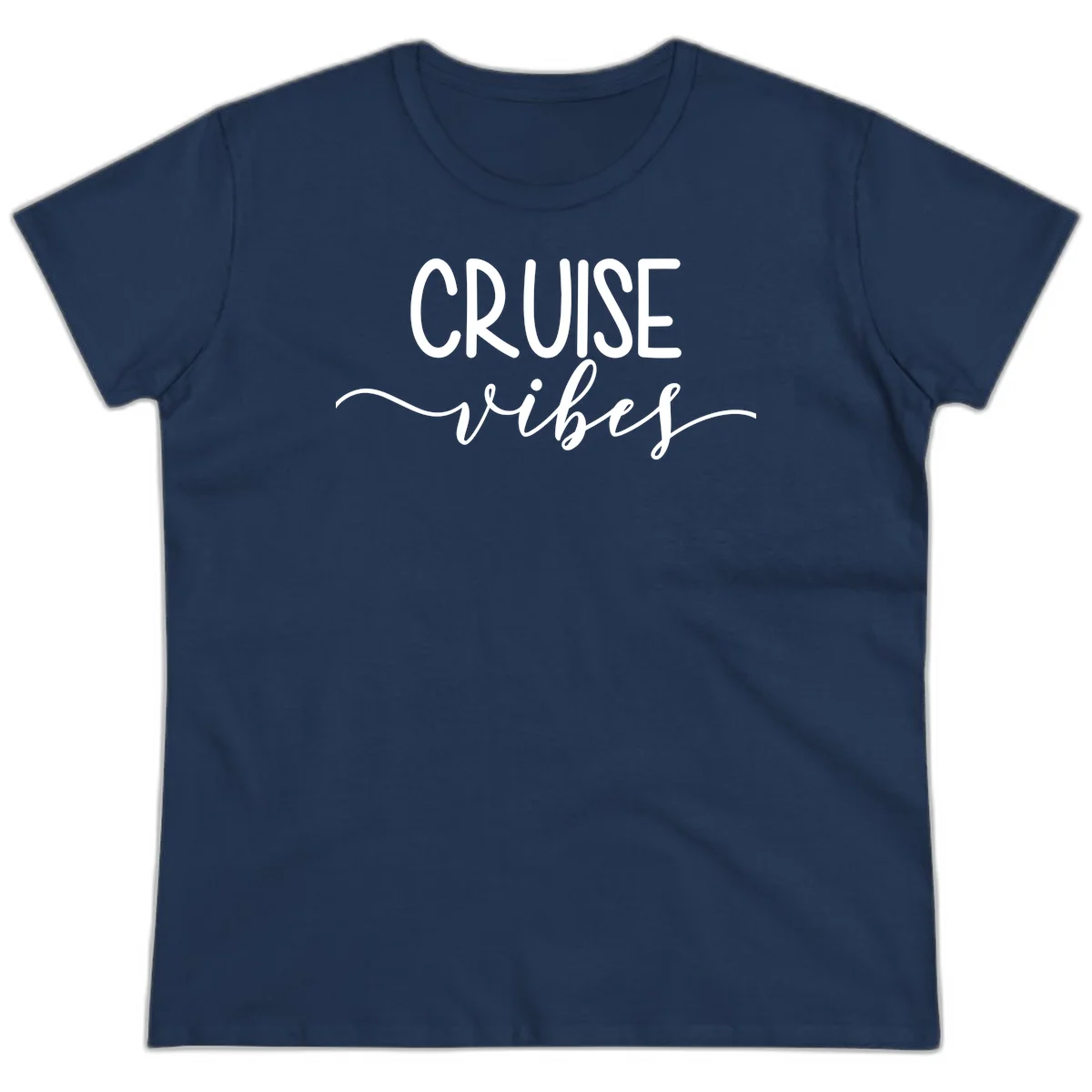 Cruise Vibes Ladies Tee in Navy
