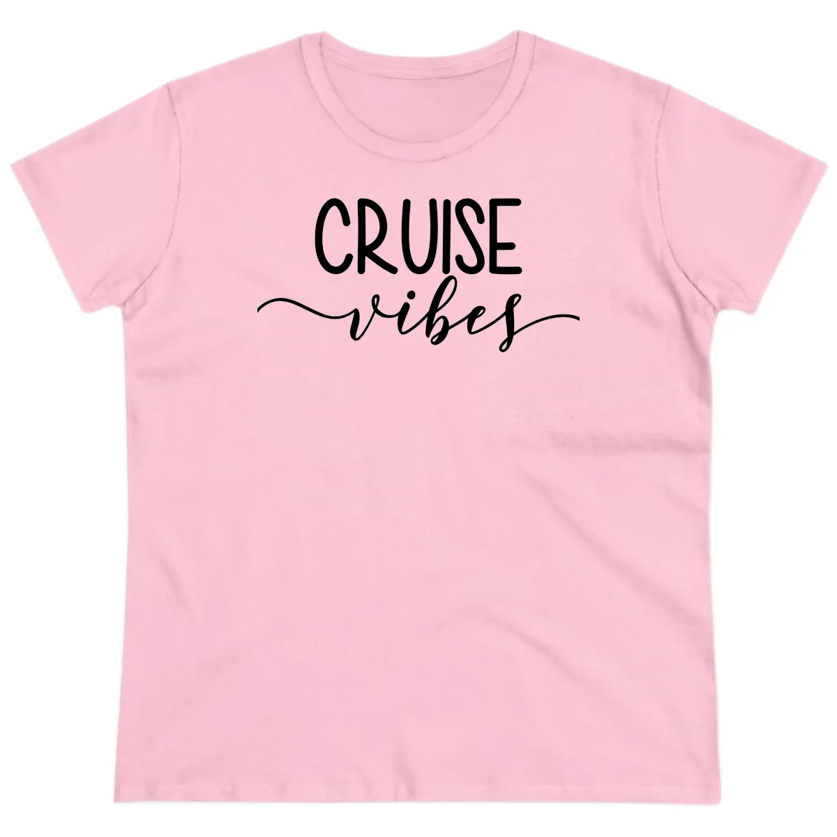 Cruise Vibes Ladies Tee in Light Pink